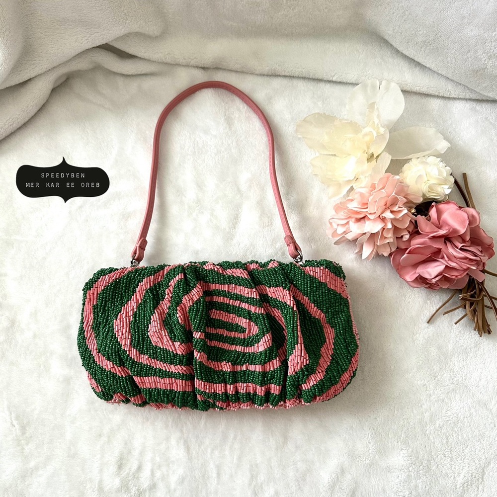 STAUD Beaded Bean Convertible Clutch Bag - Picture 3 of 16